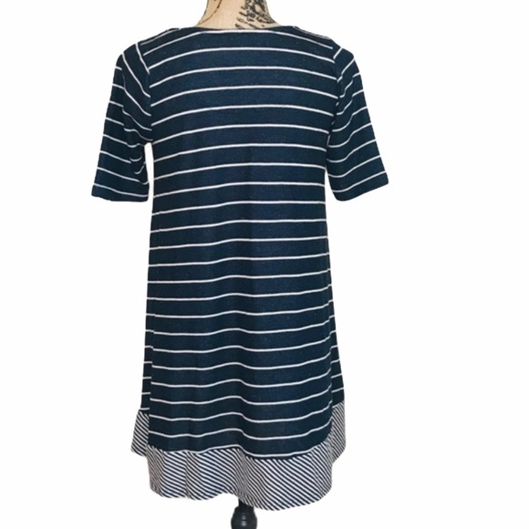 ANTHROPOLOGIE Puella Navy Terry Striped Tunic - Picture 3 of 6